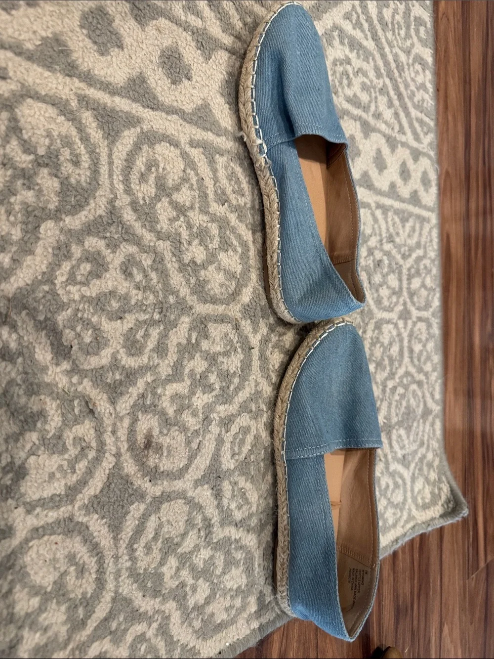 Esprit Denim-Look Blue Espadrille Flats